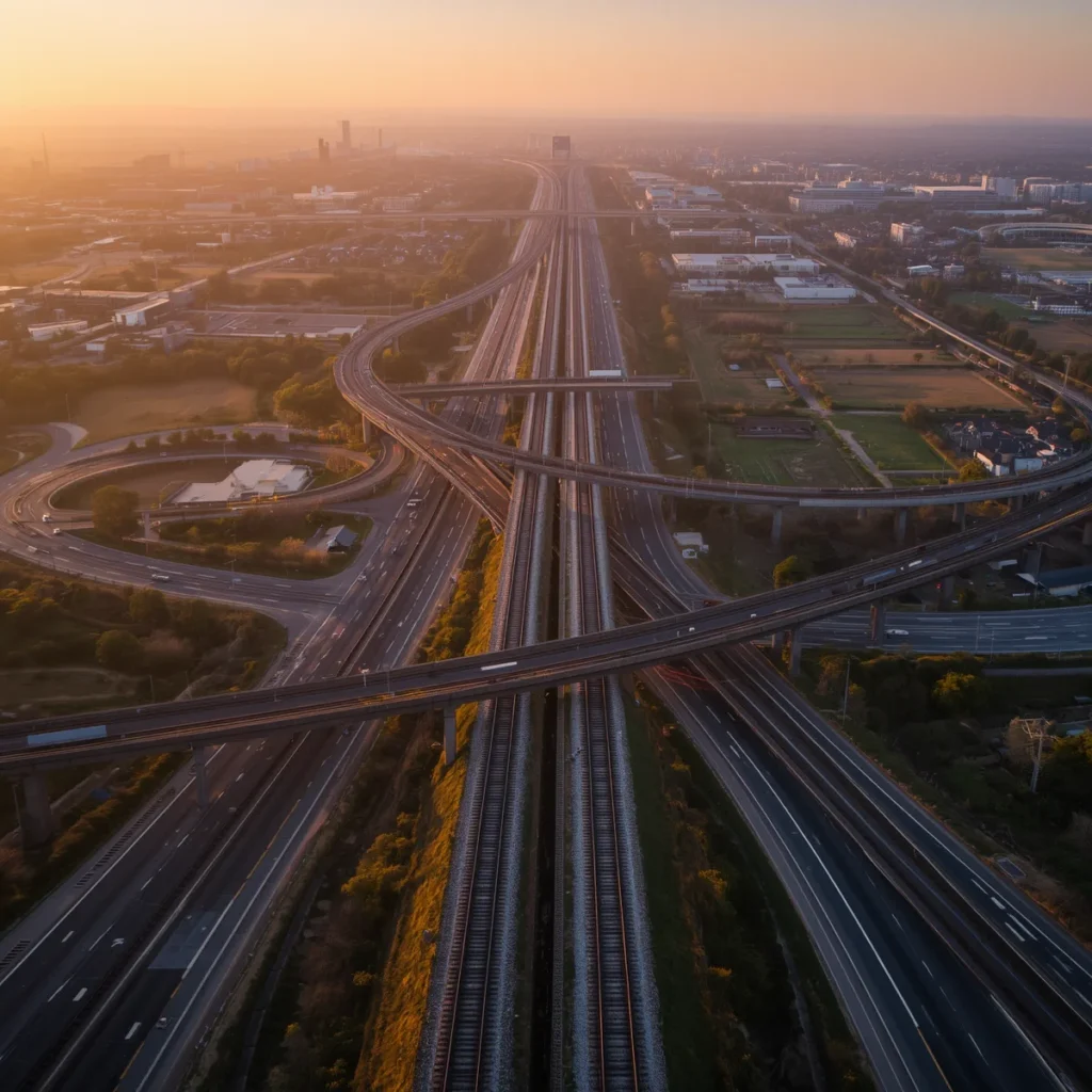Út- és közlekedési infrastruktúra elemeinek nyilvántartását és kezelését bemutató hálózati rendszer.
