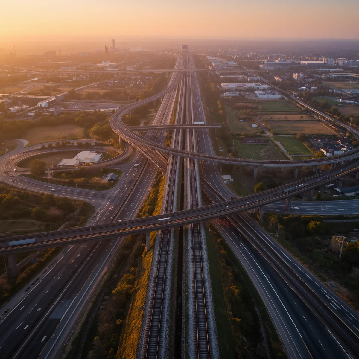 Közúti és vasúti nyomvonalas infrastruktúra